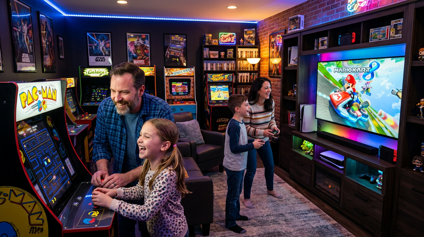 Familias disfrutando los juegos en JuegoFamilia Buenos Aires